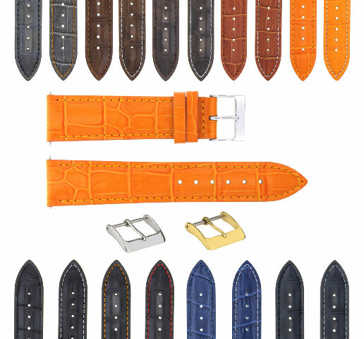 GENUINE LEATHER WATCH BAND STRAP FOR BULOVA WATCH - 19MM