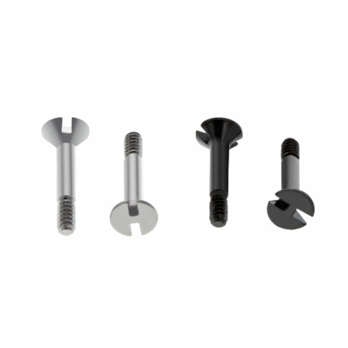 2 "H" SCREW REPLACEMENT FOR 44-45MM HUBLOT BIG BANG FIT BEZEL BAND STEEL / BLACK