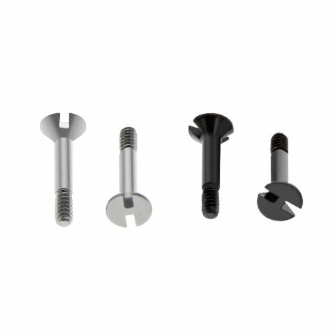 2 "H" SCREW REPLACEMENT FOR 44-45MM HUBLOT BIG BANG FIT BEZEL BAND STEEL / BLACK
