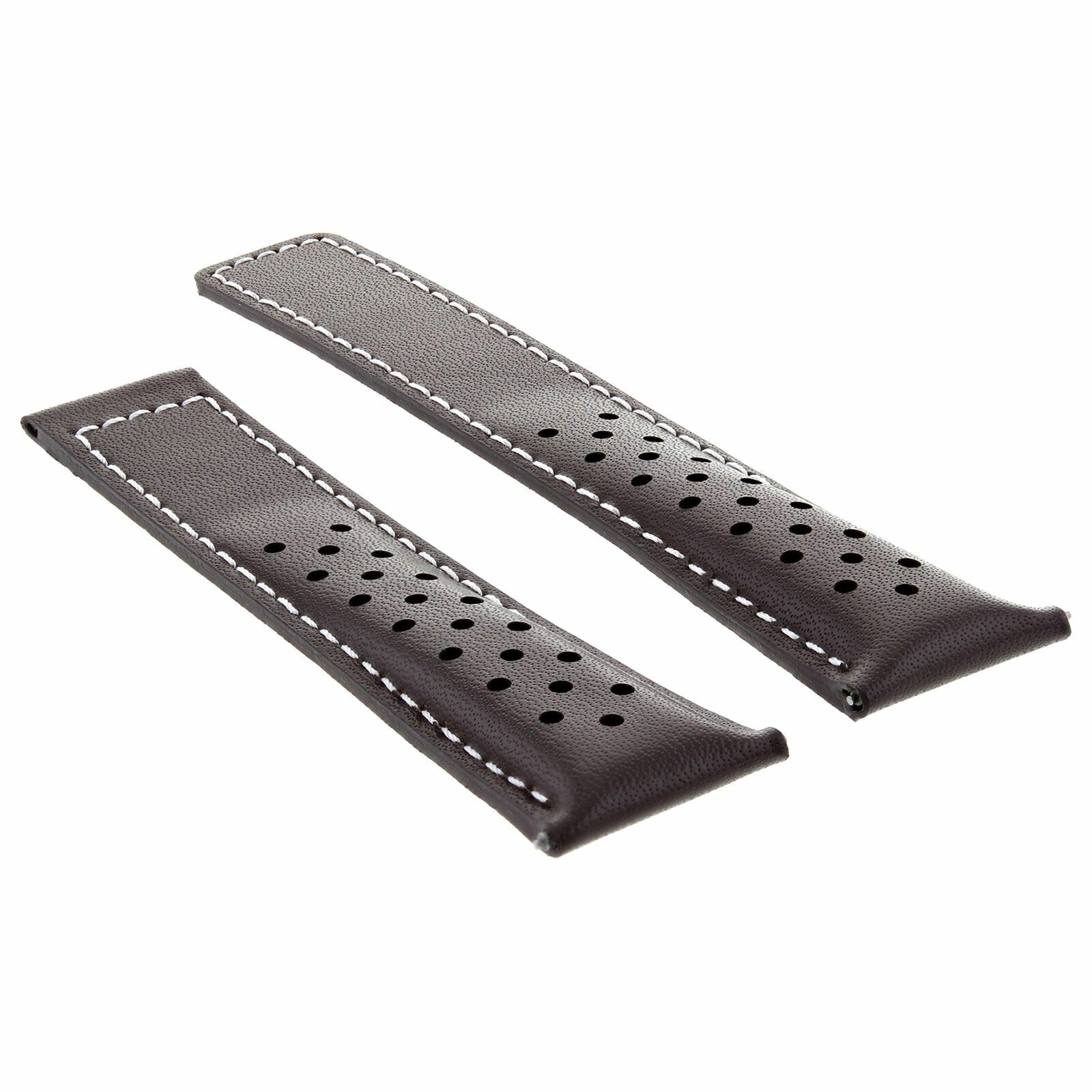 LEATHER WATCH BAND STRAP FOR ORIS ARTIX SPORT PERFORATED + D/CLASP - 20MM