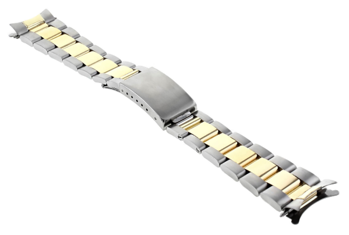 OYSTER WATCH BAND FOR ROLEX SUBMARINER 16800 16803 16818 REAL GOLD 14K/S 20MM