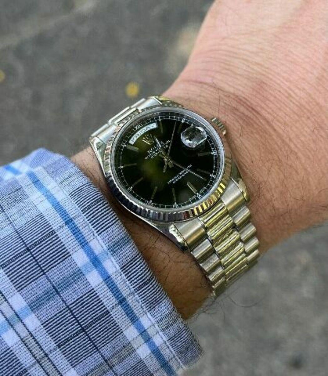 CUSTOM STRAP END LINK FOR ROLEX PRESIDENT DAY DATE 18KY REAL GOLD 118238 118239