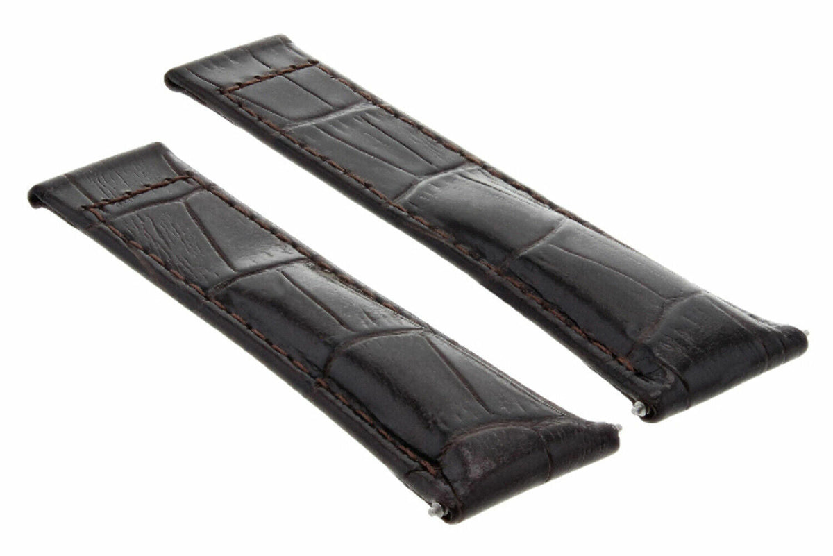 20MM REPLACEMENT LEATHER WATCH BAND STRAP FOR ROLEX SUBMARINER GMT DATEJUST