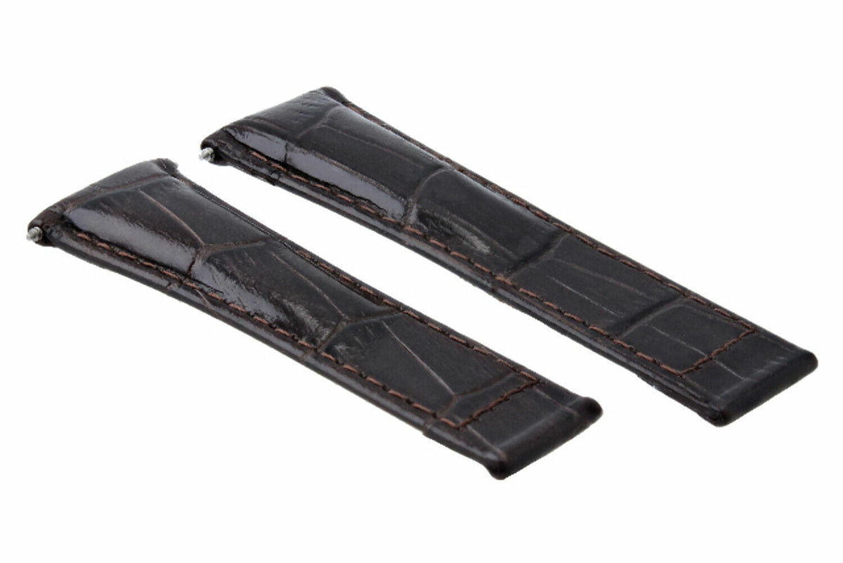 20MM REPLACEMENT LEATHER WATCH BAND STRAP FOR ROLEX SUBMARINER GMT DATEJUST