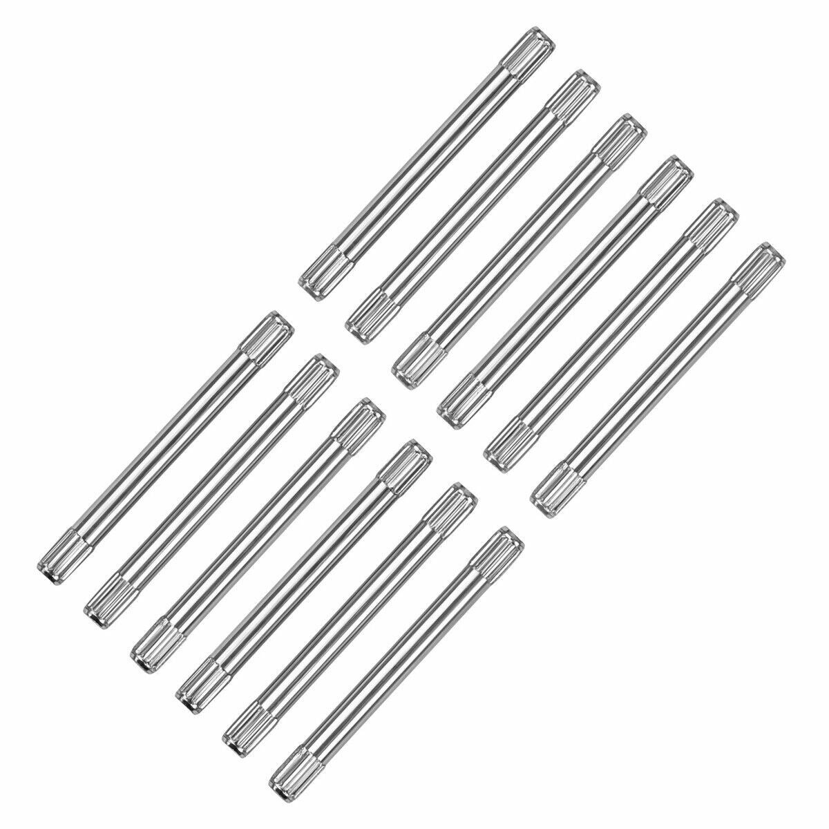 12 PCS 1MM KNURLED PIN FOR WATCH BAND BRACELET STAINLESS STEEL 14MM