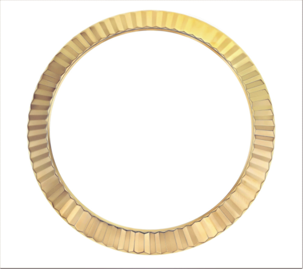 FLUTED BEZEL FOR 41 NEW MODEL ROLEX DATEJUST 126300 126334 126334BLSO GOLD COLOR