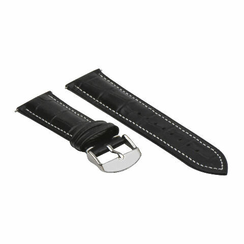 LEATHER WATCH BAND STRAP-QUICK RELEASE FOR CITIZEN ECO DRIVE - 19MM