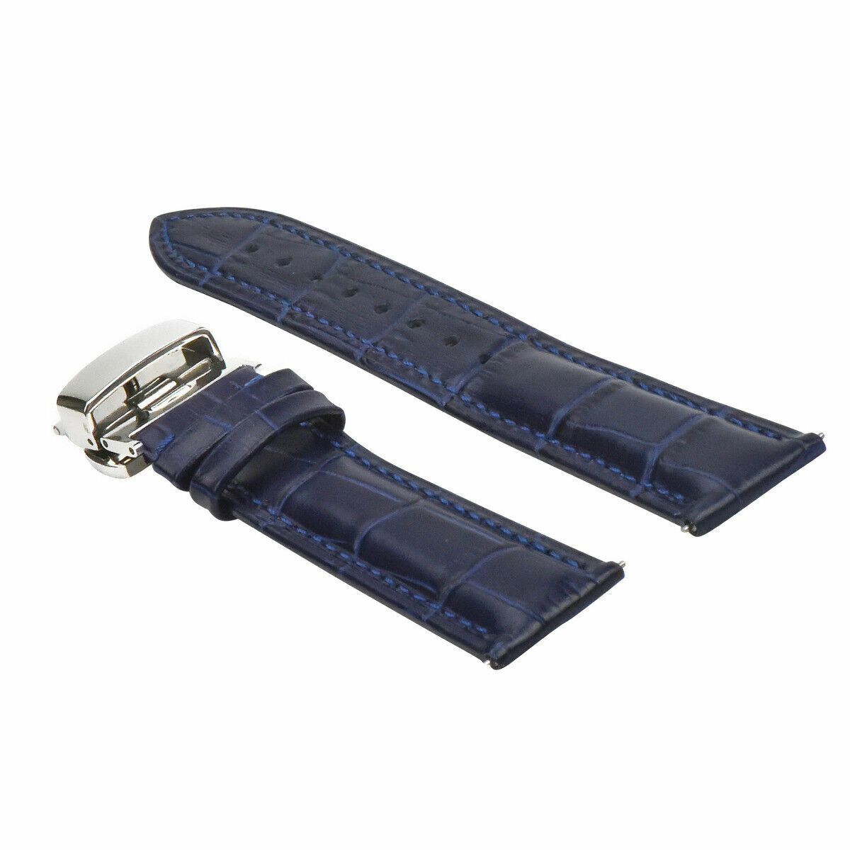 16-24MM LEATHER WATCH BAND STRAP-QUICK RELEASE FOR TISSOT PRC 100 200 1853 WATCH, Blue, view 3