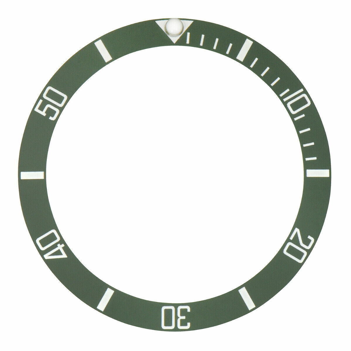 REPLACEMENT CERAMIC BEZEL INSERT GREEN FOR WATCH 37.60MM X 30.70MM