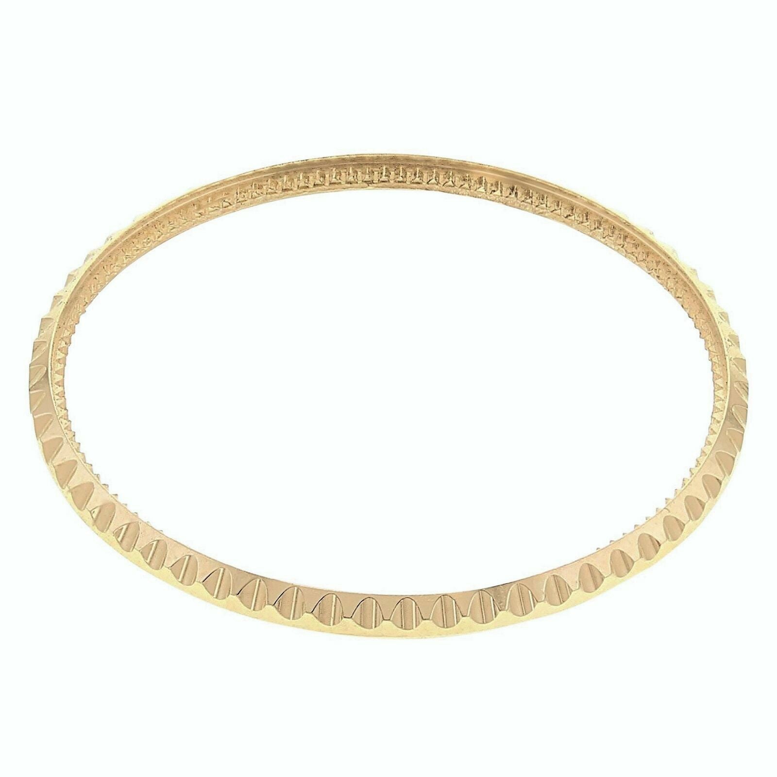 BEZEL & INSERT FOR ROLEX SUBMARINER SERTI 18KY 16610 16610LN REAL GOLD BLUE GF