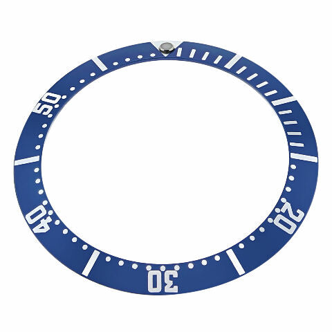 ALLUMINUM BEZEL INSERT FOR 44MM CASIO MDV-106-1AV DIVER 200M WATCH QUARTZ BLUE