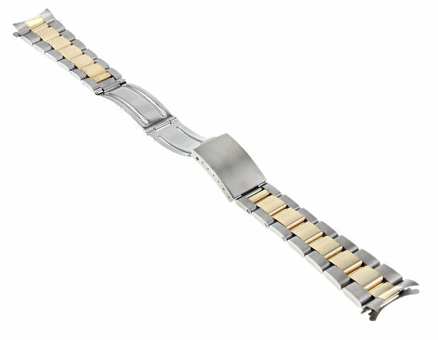 20MM 14K GOLD TWO TONE OYSTER BAND FOR ROLEX SUBMARINER 16800 16803 16808 16818