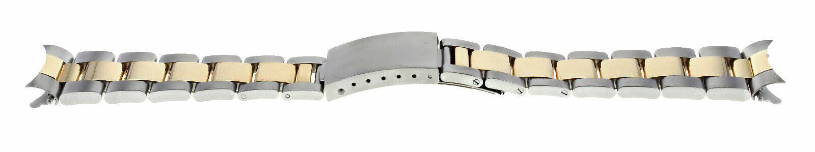 20MM 14K GOLD TWO TONE OYSTER BAND FOR ROLEX SUBMARINER 16800 16803 16808 16818