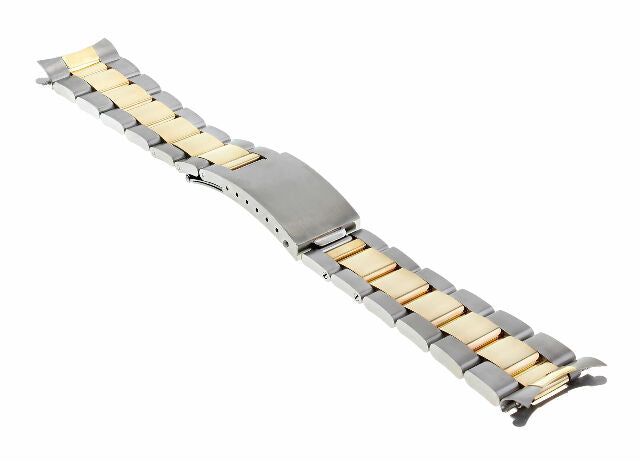 20MM 14K GOLD TWO TONE OYSTER BAND FOR ROLEX SUBMARINER 16800 16803 16808 16818