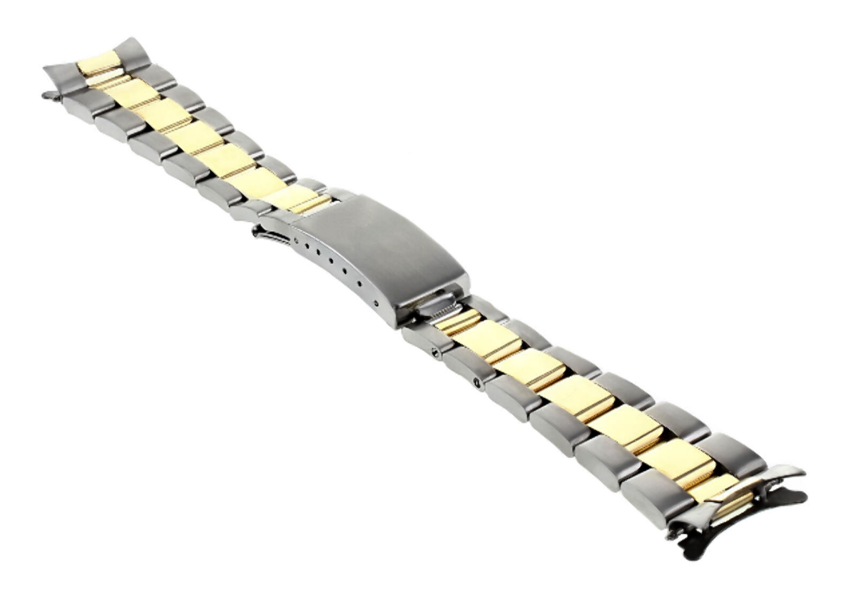 OYSTER WATCH BAND FOR 34MM ROLEX DATE 1500 1505 15000 15010 15037 14K/SS 19MM