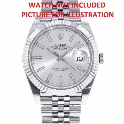 FLUTED BEZEL FOR 41 ROLEX DATEJUST 126300 126334 126334BL SO218239 18K REAL GOLD