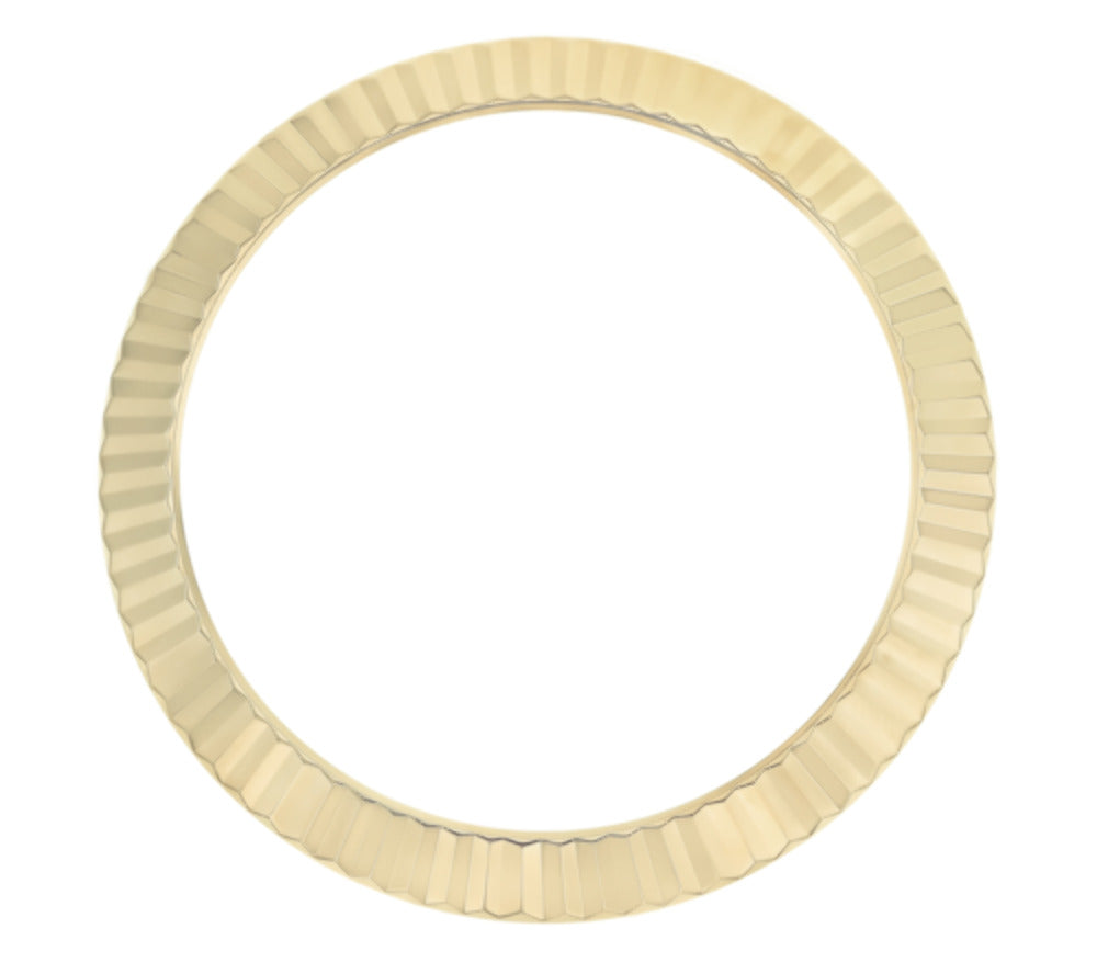 FLUTED BEZEL FOR 41 ROLEX DATEJUST 126300 126334 126334BL SO218239 18K REAL GOLD