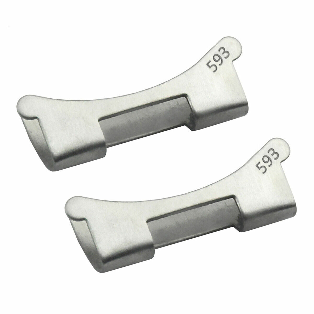 2 END PIECE 593 FOR OYSTER WATCH BAND FOR ROLEX SUBMARINER 14060 16800 16610