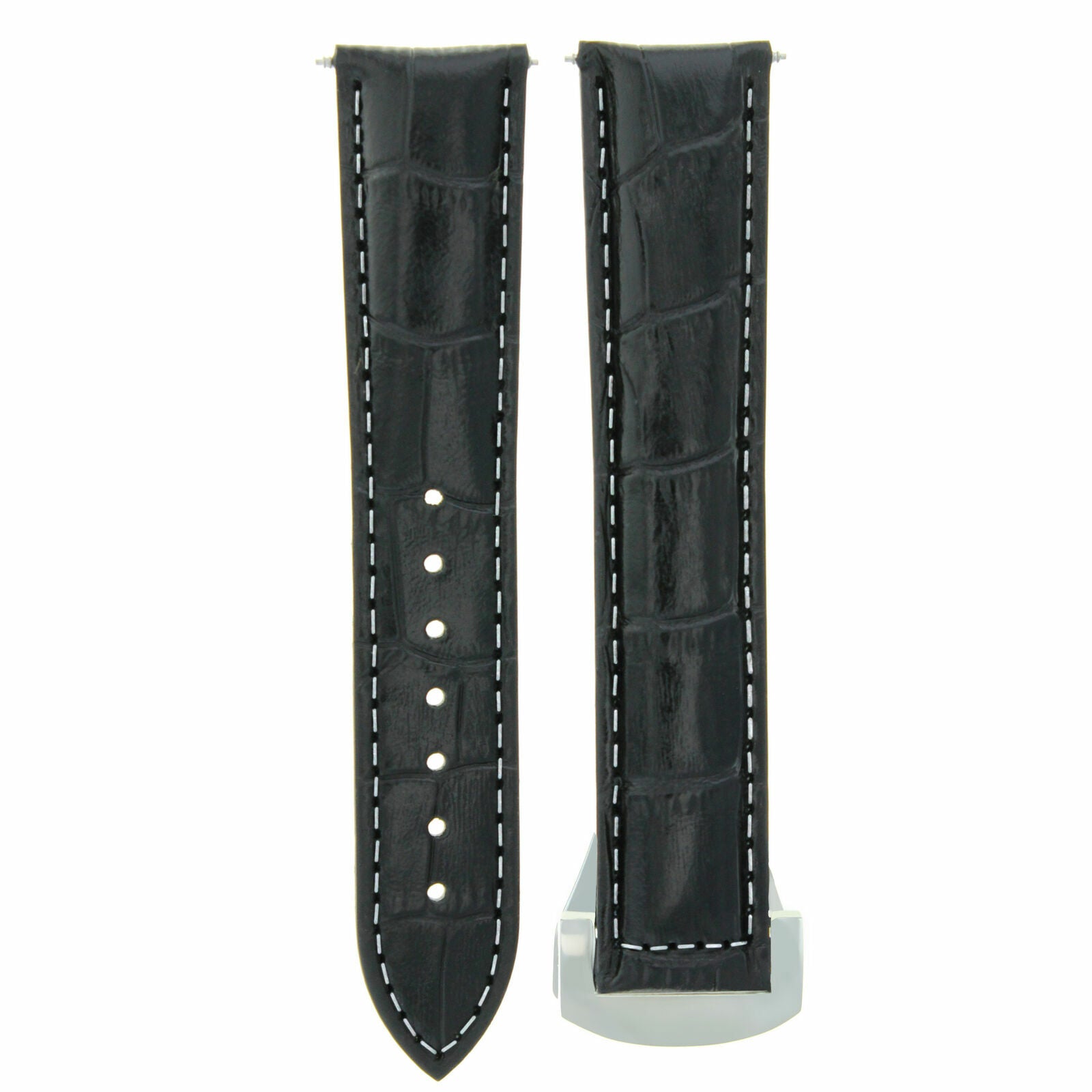 20MM LEATHER STRAP WATCH BAND FOR ORIS ARTIX CHRONO WATCH DEPLOYMENT CLASP WS