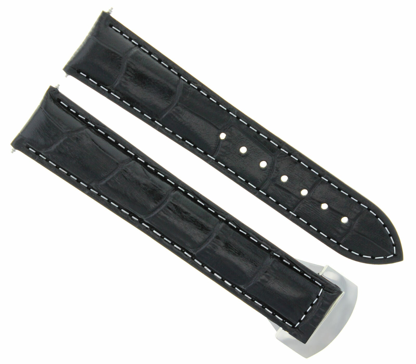 20MM LEATHER STRAP WATCH BAND FOR ORIS ARTIX CHRONO WATCH DEPLOYMENT CLASP WS