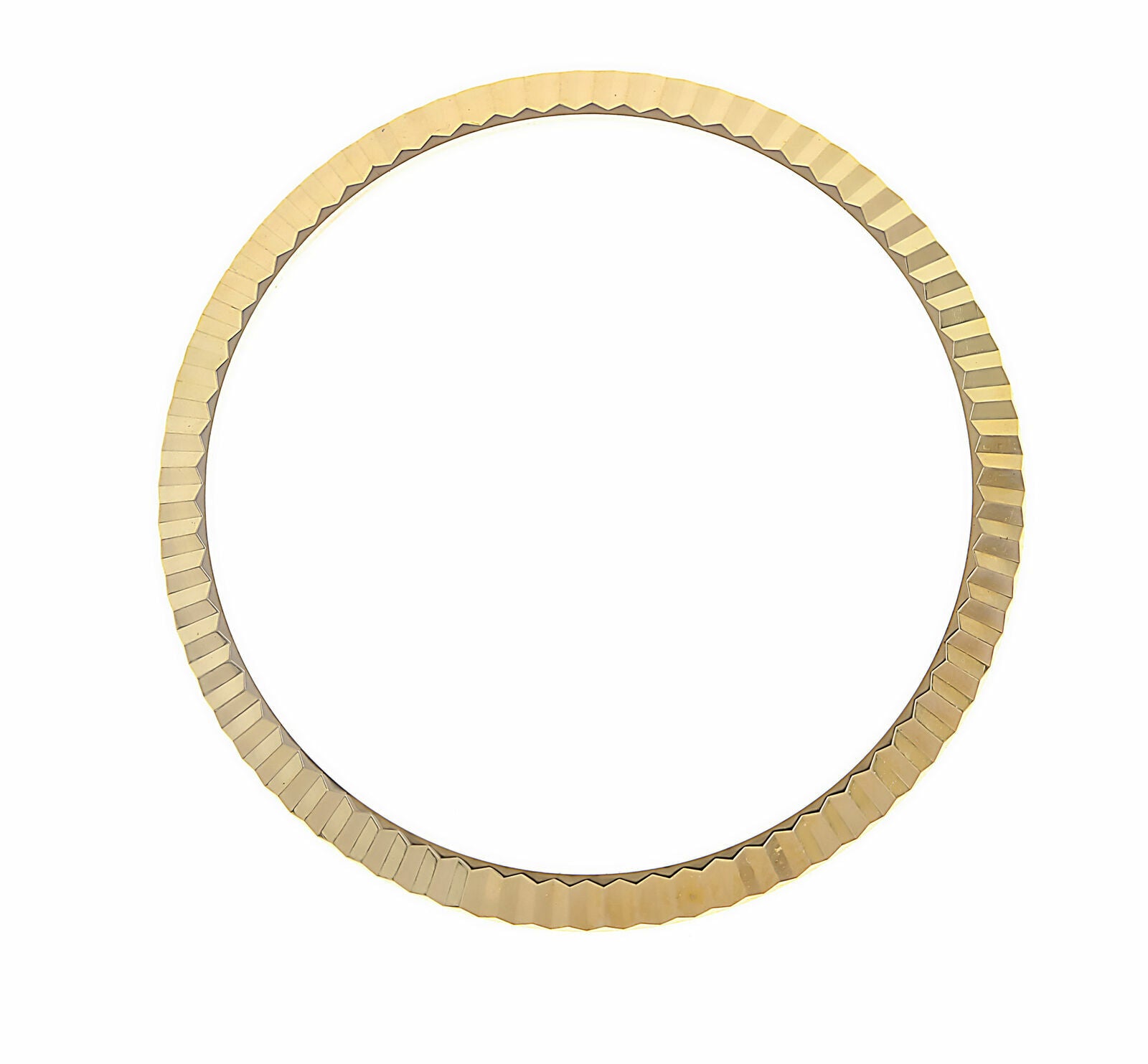 FLUTED BEZEL FOR NEW MODEL36MM ROLEX DATEJUST CIRCA 116208 WATCH GOLD PLATED