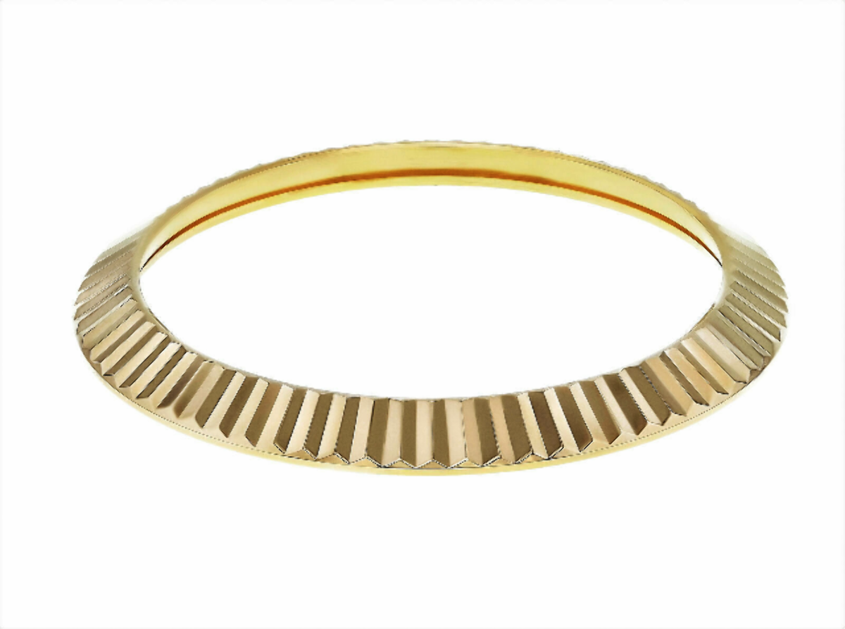 FLUTED  BEZEL FOR 40MM  ROLEX DATEJUST PRESIDENT DAY DATE 218238 228348 GOLD