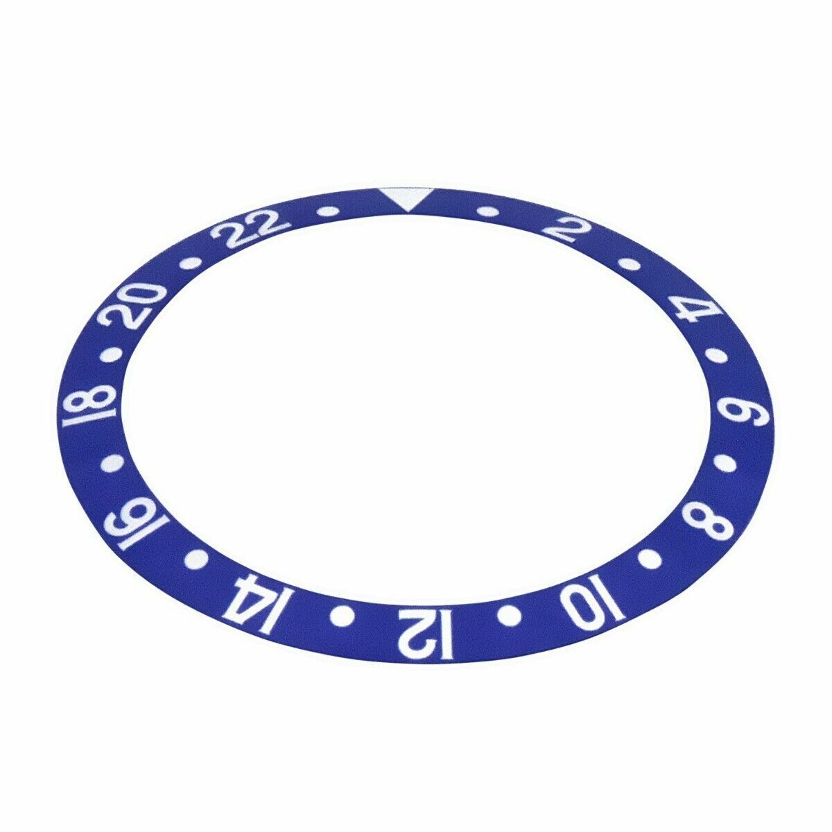 REPLACEMENT BEZEL INSERT BLUEBERRY FAT FONT FOR WATCH 37.50MM X 30.50MM