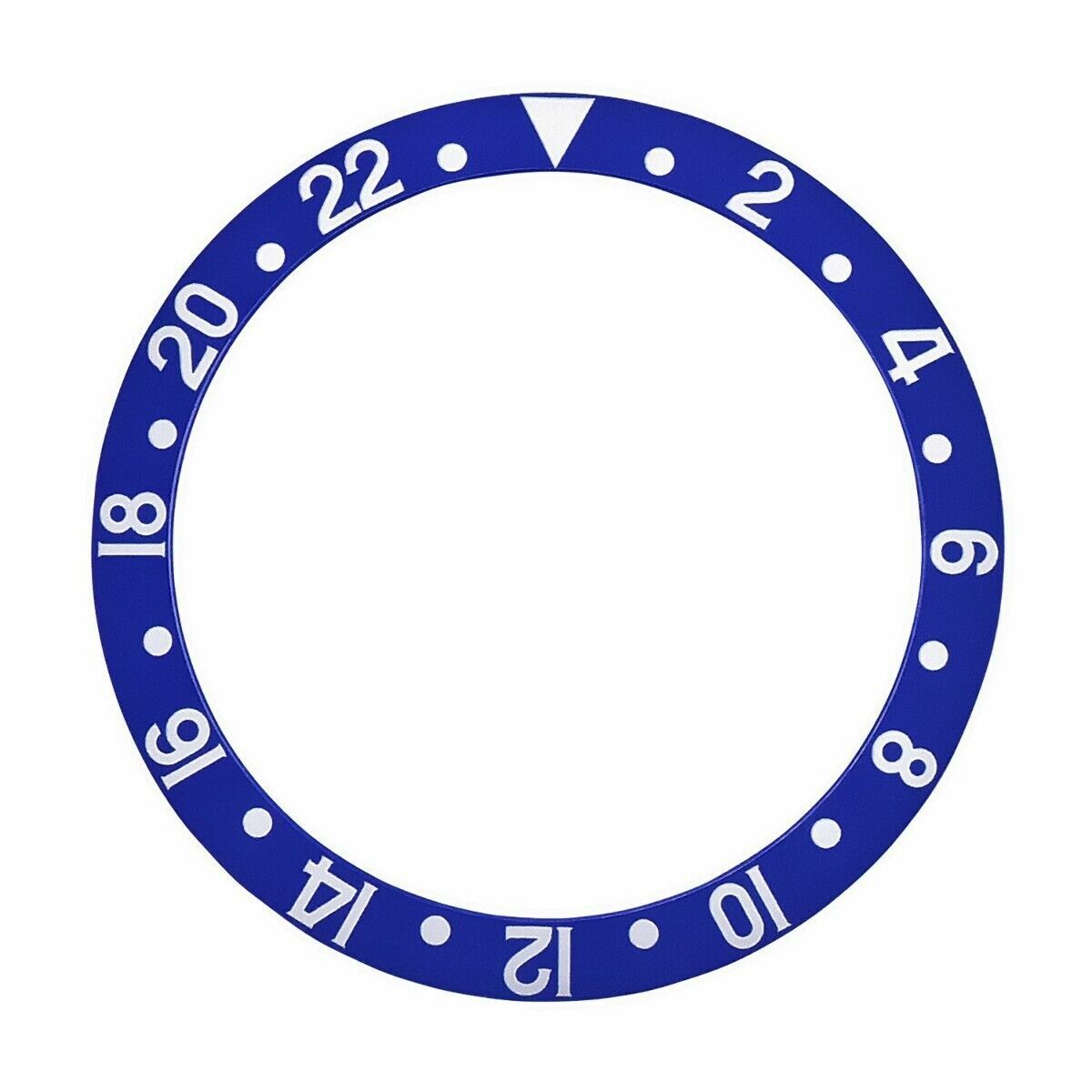 REPLACEMENT BEZEL INSERT BLUEBERRY FOR WATCH 37.70MM X 30.20MM