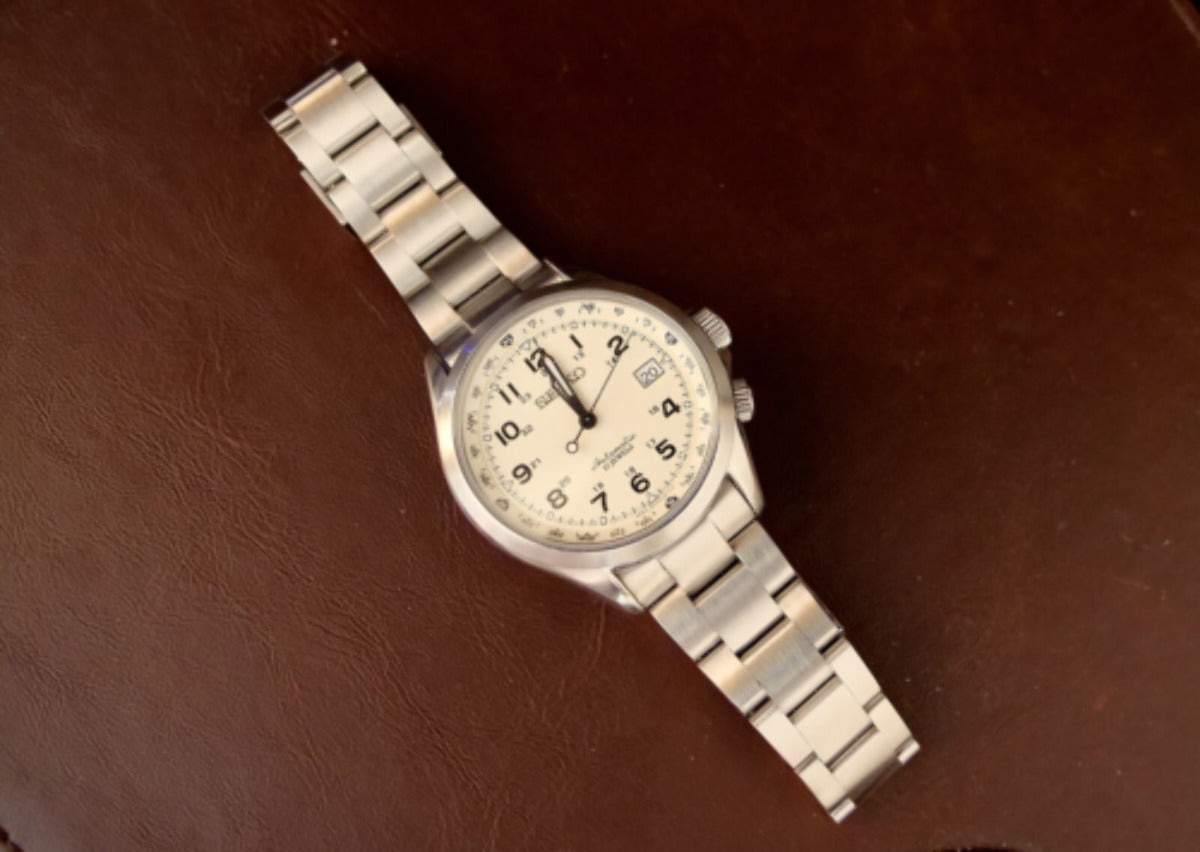 20MM OYSTER WATCH BAND FOR SEIKO ALPINIST SARG005 SARB017 WATCH GLIDE LOCK MATTE