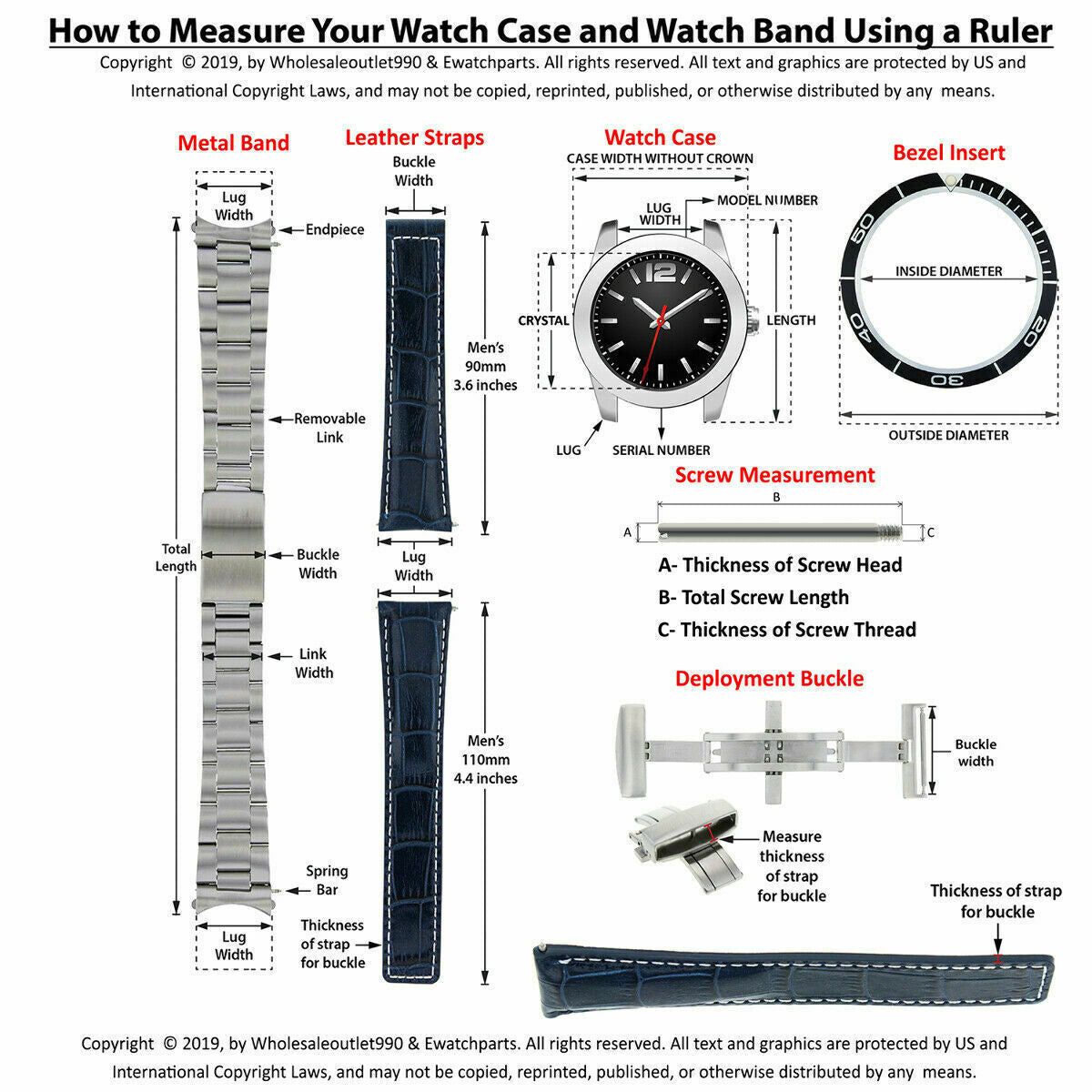 3 18MM LINK FOR OMEGA WATCH SEAMASTER WATCH BAND 2562.20.00, 2561.80.00,2063.80