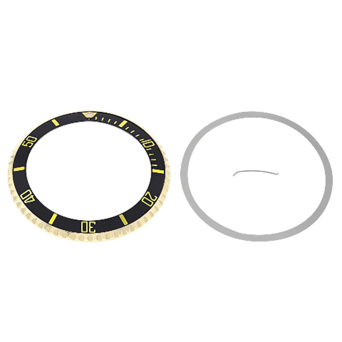 BEZEL & INSERT & RETAINING FOR ROLEX SUBMARINER 16800 16610 16610LN BLACK GP