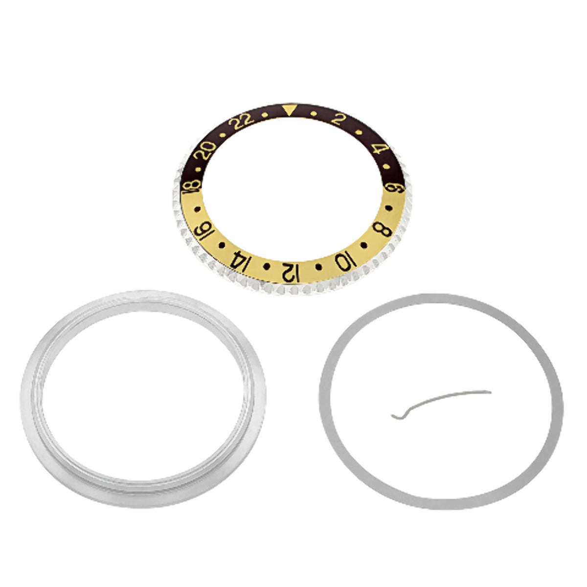 BEZEL & INSERT & RETAINING FOR ROLEX ROOT BEER GMT GP 16700 16710 16753 BROWN /G