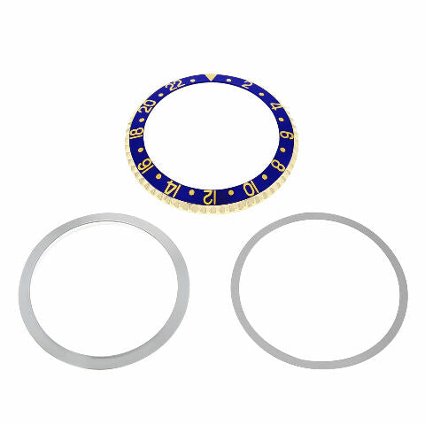 BEZEL & INSERT & RETAINING ALUMINUM FOR ROLEX GMT I 1670 1675 16750 16753 16758