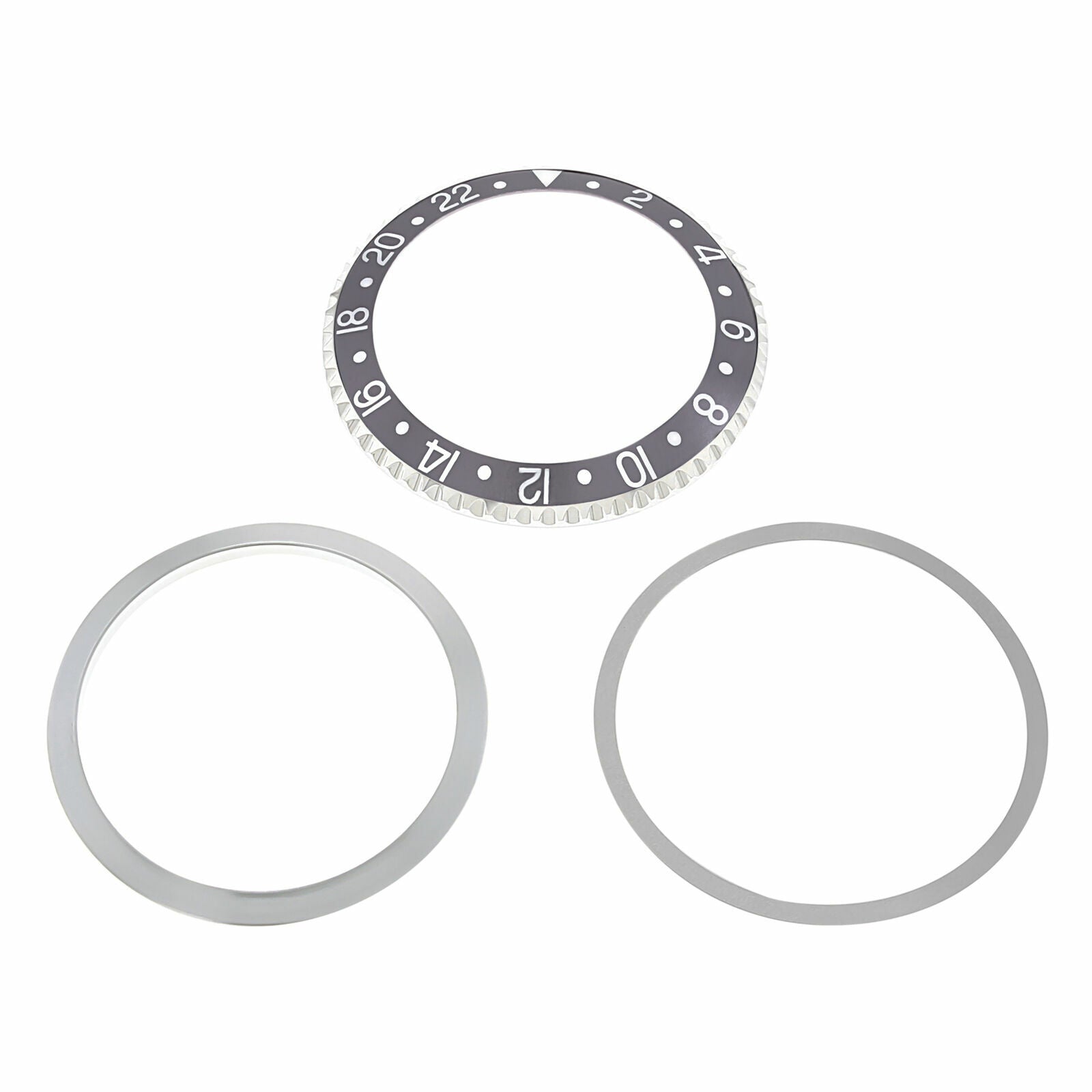 BEZEL & INSERT & RETAINING FOR VINTAGE ROLEX GMT I 1675,16750,16753,16758 GREY