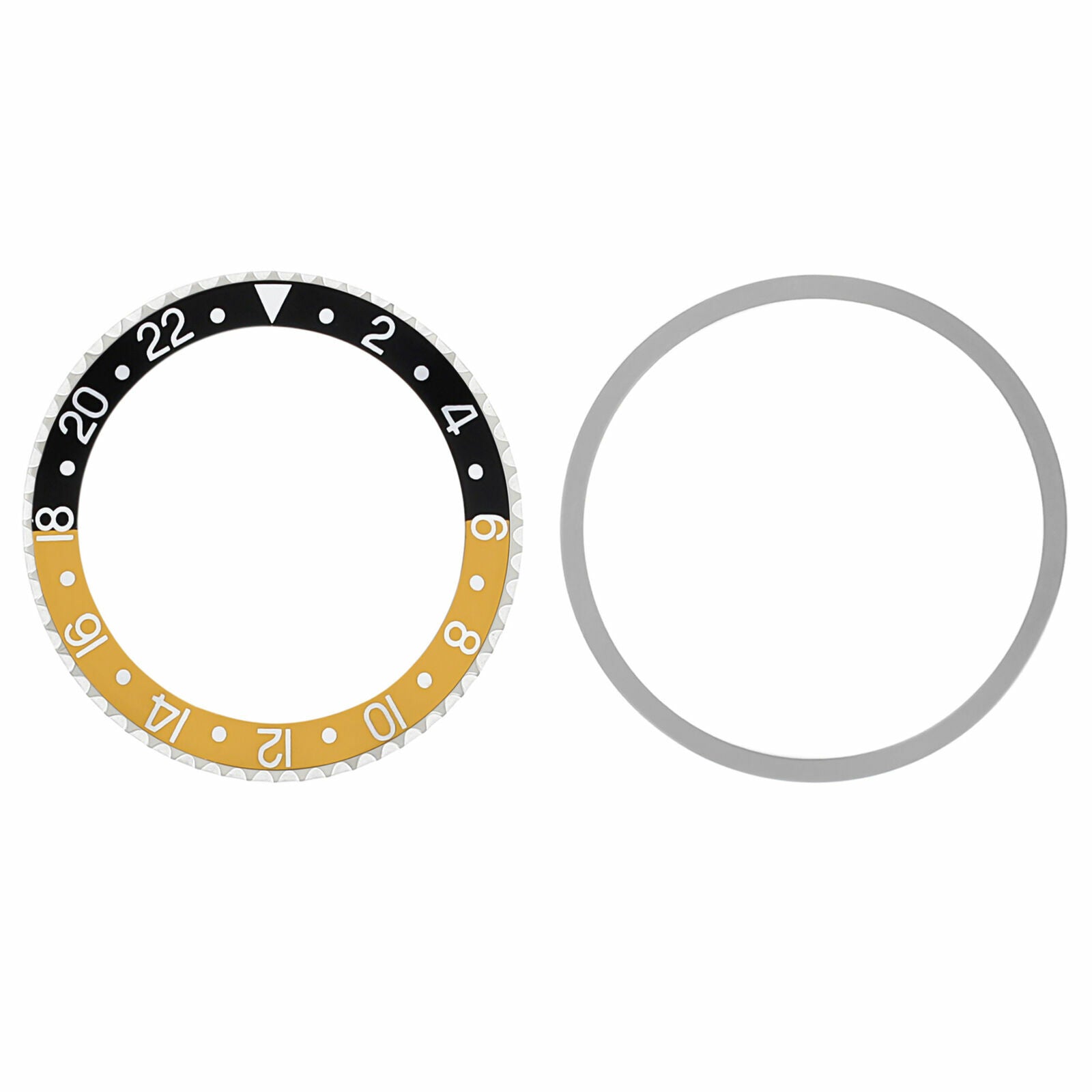 BEZEL & INSERT FOR ROLEX GMT I MASTER 1675 16750 16753 16758 BLACK/GOLD SILVER #