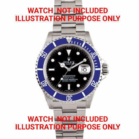 BEZEL CERAMIC INSERT RETAINING FOR ROLEX SUBMARINER 16800 16808 16618 16610 BLUE