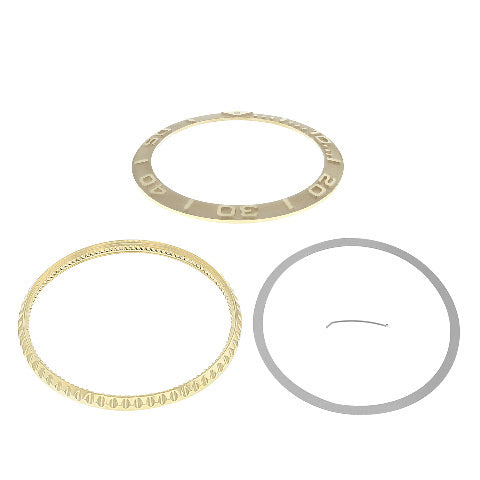 BEZEL & INSERT FOR 40MM ROLEX YACHTMASTER 16622 16623 116622 116623 GOLD COLOR