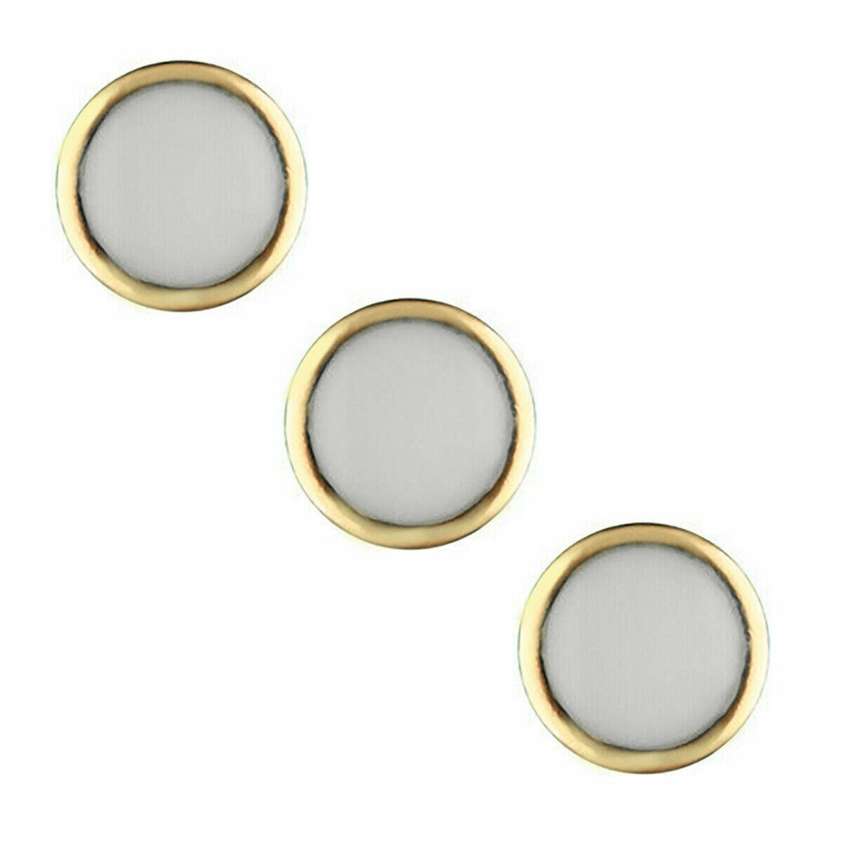 3 PC PEARL PIP FOR BEZEL INSERT ROLEX SUBMARINER 116610 116613 BLUE LUM GOLD USA