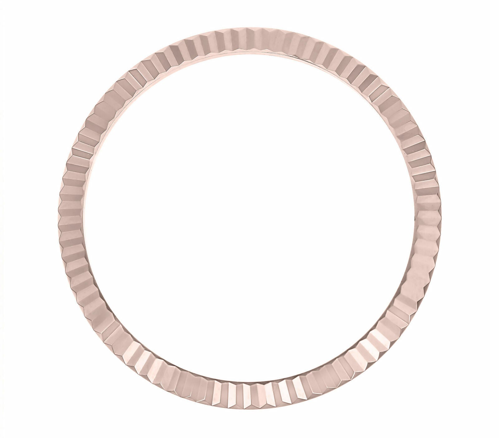 FLUTED BEZEL FOR ROLEX DATEJUST 116200,116231,116135,116185,116285 18K ROSE GOLD