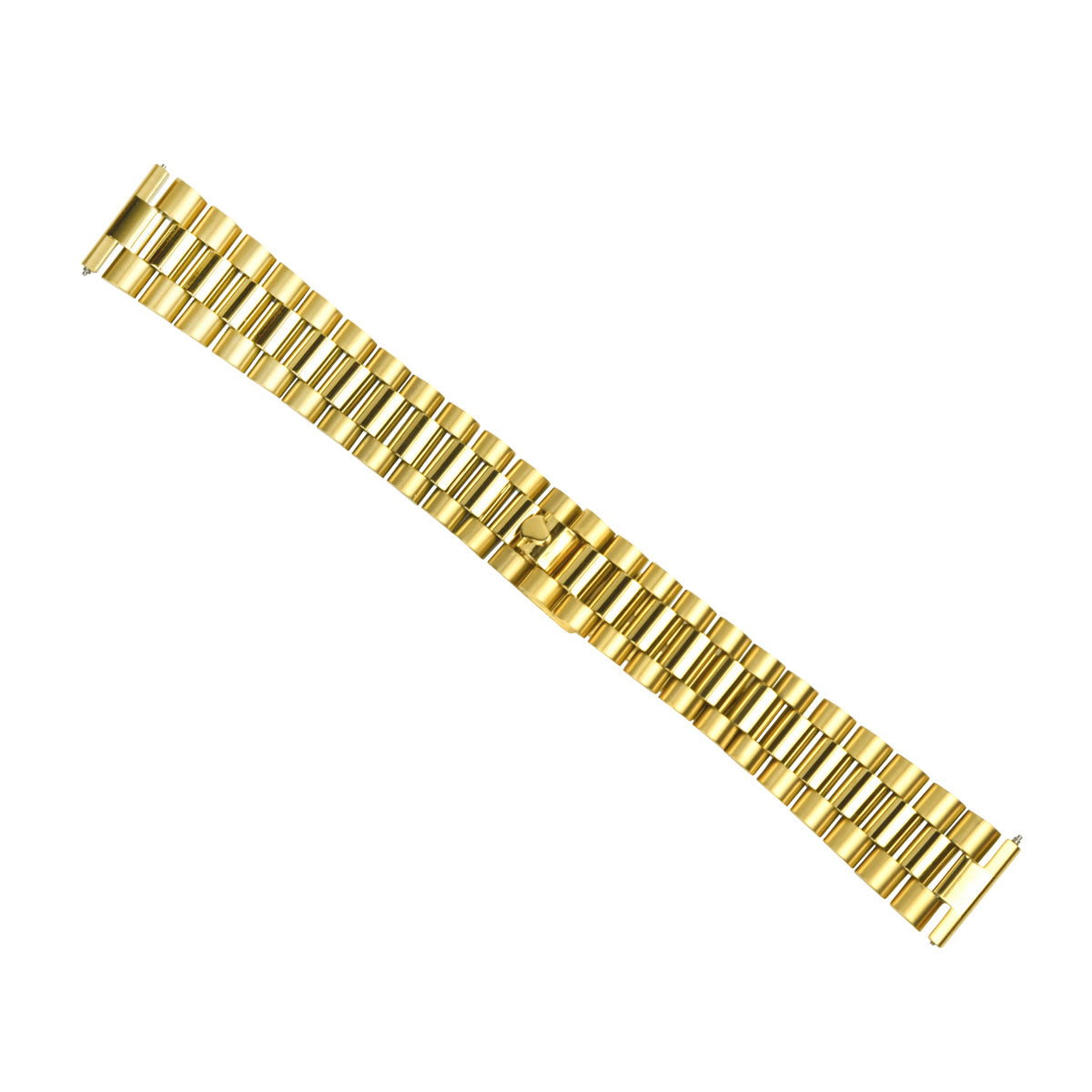 20MM PRESIDENT WATCH BAND FOR 36MM ROLEX PRESIDENT, DATEJUST GOLD STRAIGHT END