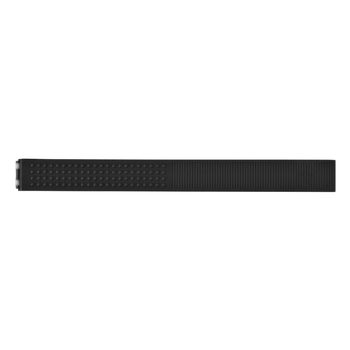 20-22MM RUBBER SILICONE STRAP FOR TAG HEUER GOLF OLDER MODEL WAE-1110-0 WATCH, Black, front view