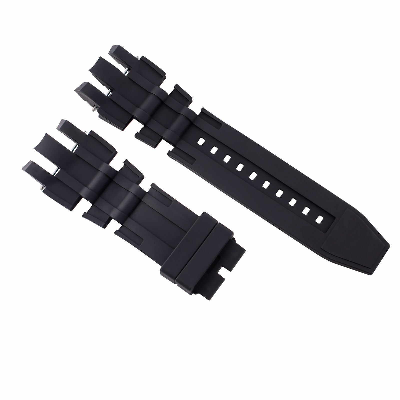 BLACK RUBBER REPLACEMENT STRAP BAND FOR INVICTA SUBAQUA RESERVE 20427 20431