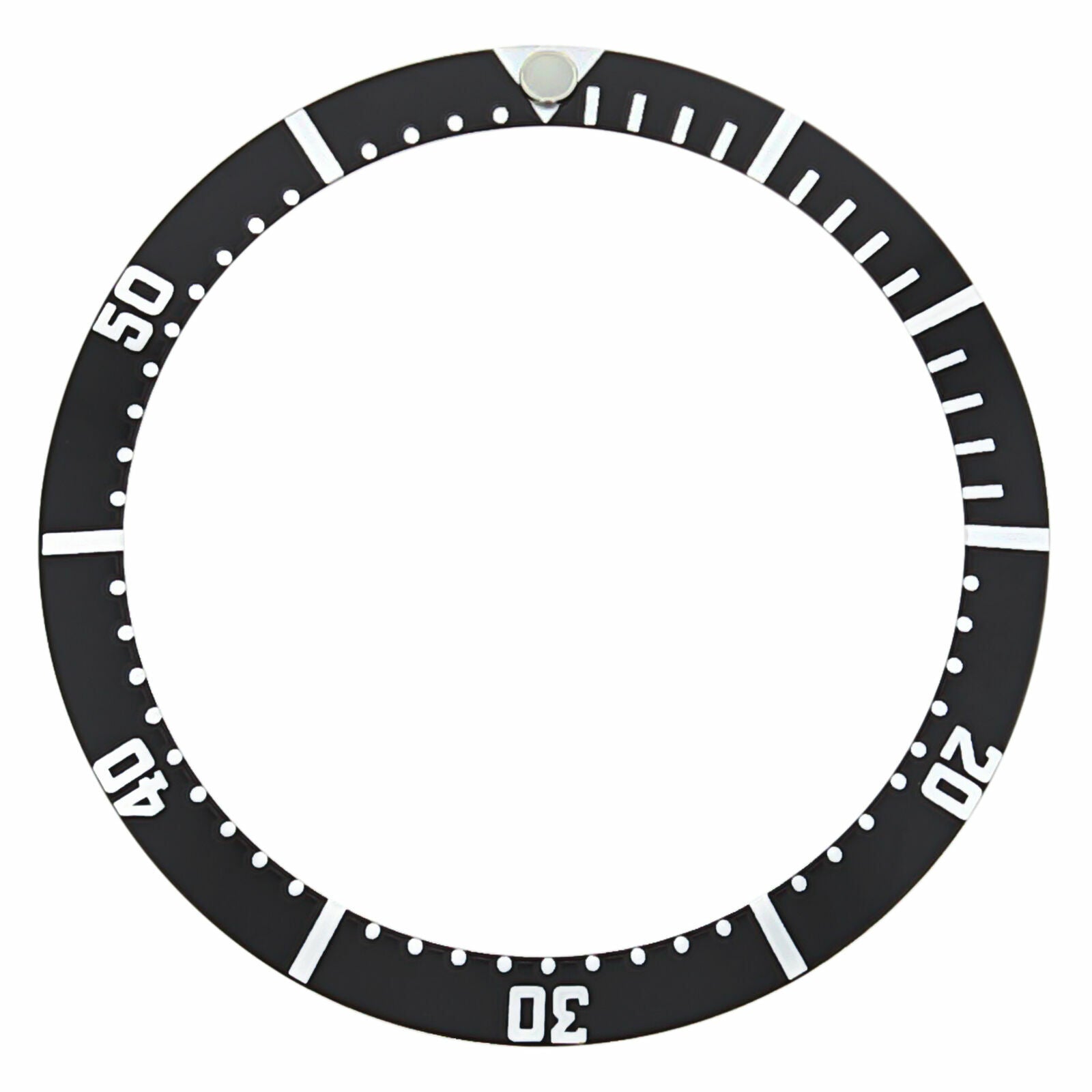REPLACEMENT BEZEL INSERT BLACK FOR WATCH 40.90MM X 32.80MM