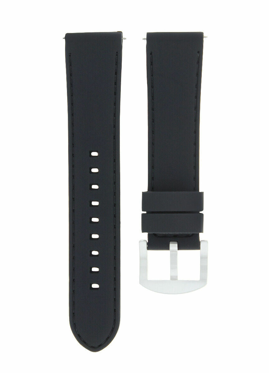 18MM SILICONE RUBBER STRAP MENS WATERPROOF WATCH BAND DIVER  STRAP