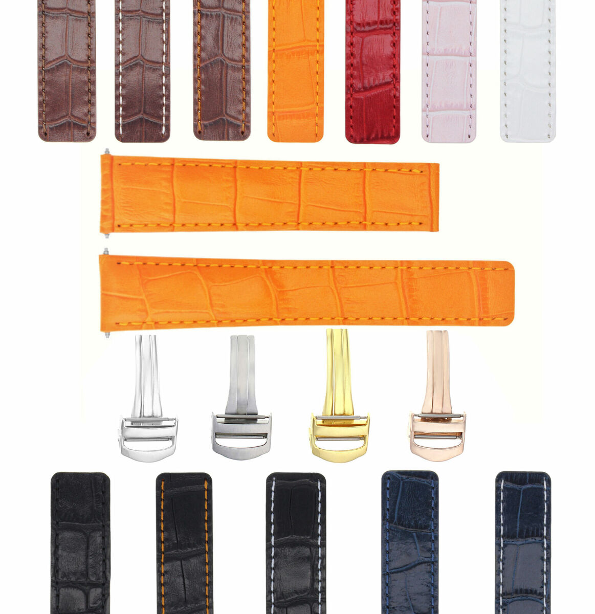 18-20MM LEATHER WATCH BAND STRAP FOR BAUME MERCIER CAPELAND CLIFTON CLASSIMA