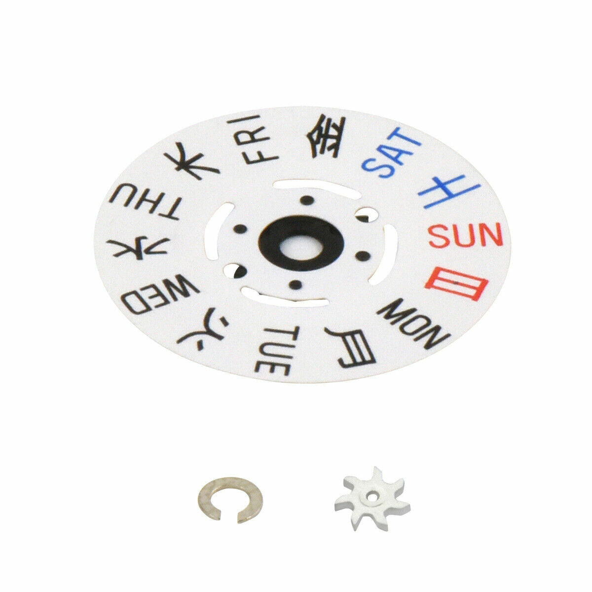 SEIKO WATCH DAY WHEEL DISC FOR MOVEMENT 7S26 7S36 NH26 NH36 4R36 @3 CROWN