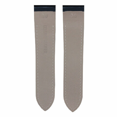 23MM LEATHER WATCH BAND STRAP FOR CARTIER SANTOS 100XL WATCH 38M BLACK