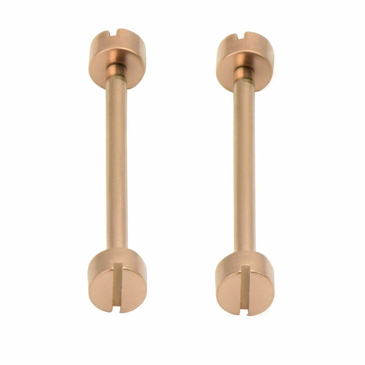 2 - 16MM REPLACEMENT TUBE & SCREW PIN FOR CARTIER WATCH STRAP BAND LUG ROSE GOLD