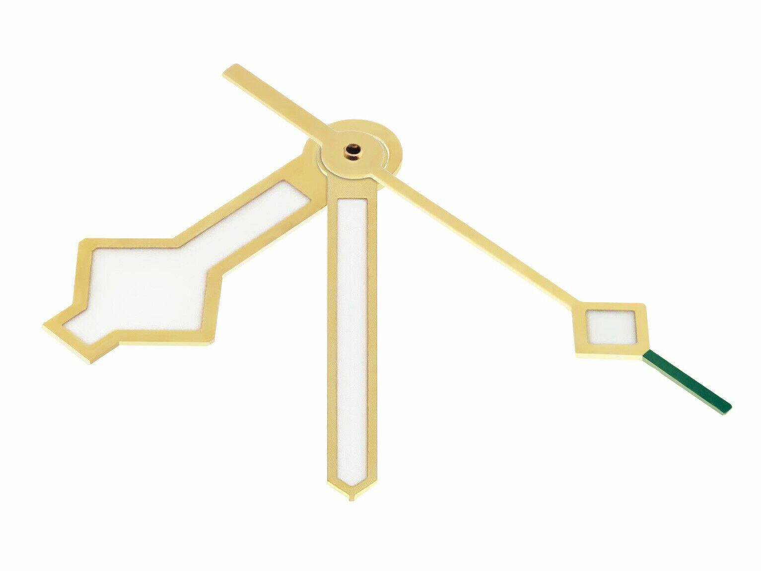 WATCH HAND SNOW FLAKE FOR TUDOR BLACK BAY 58 79230R/79230N 79220 GREEN TIP GOLD