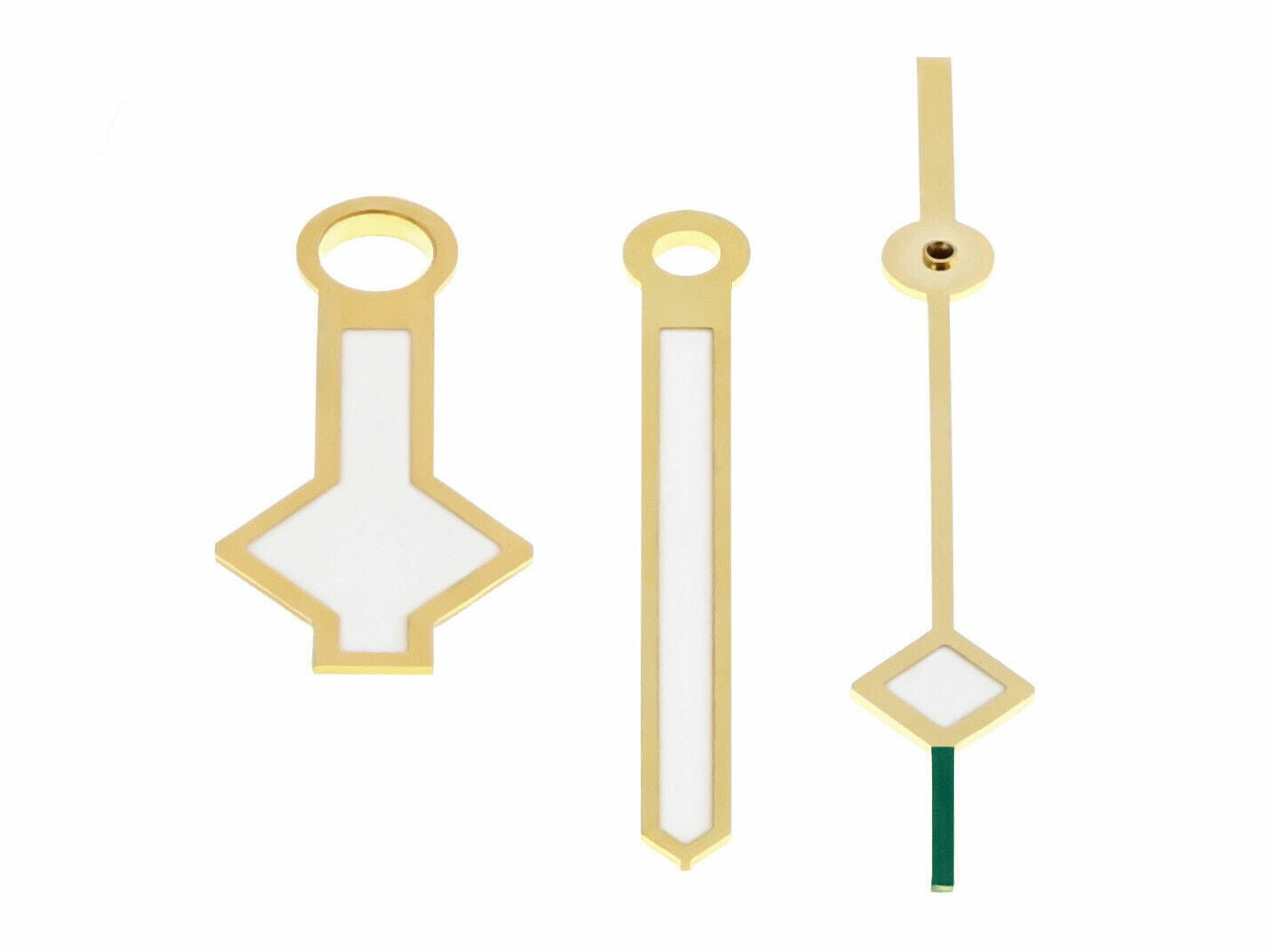 WATCH HAND SNOW FLAKE FOR TUDOR BLACK BAY 58 79230R/79230N 79220 GREEN TIP GOLD